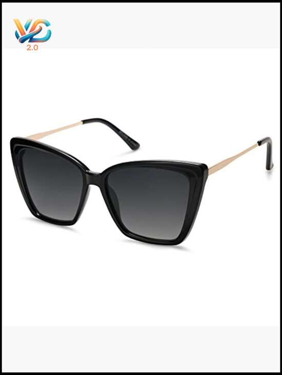 Oversized Square Cat Eye Sunglasses Retro Y2K Style UV Protection main image 5